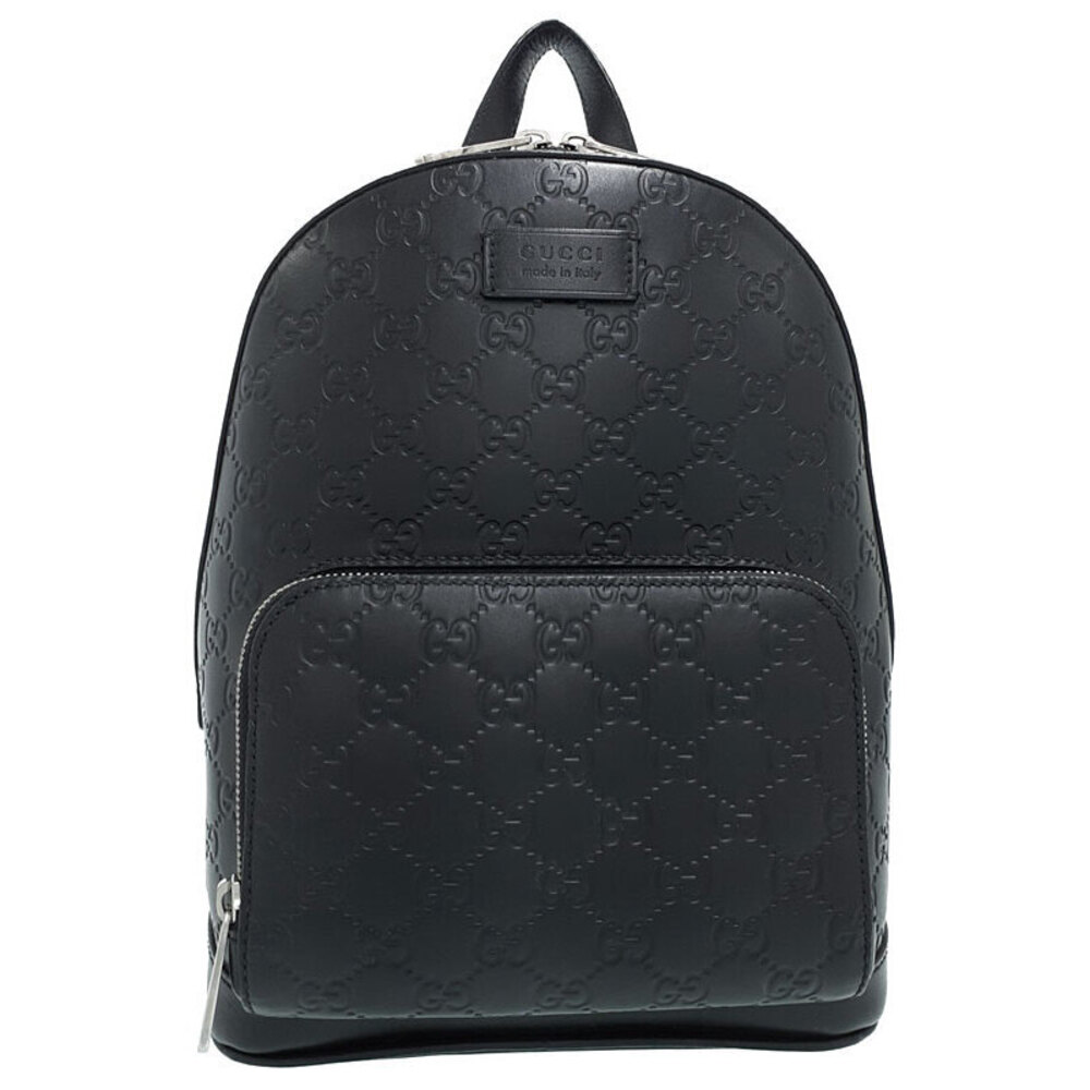 GUCCI Guccissima Signature Leather Backpack Black